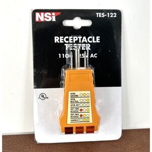 NSi Receptacle Tester 110-125V AC, TES-122‎